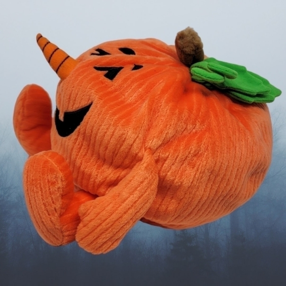 Gund Plush 12" Orange Jack-O-Lantern Pumpkin 41199 Legs Halloween T20 - Picture 2 of 6